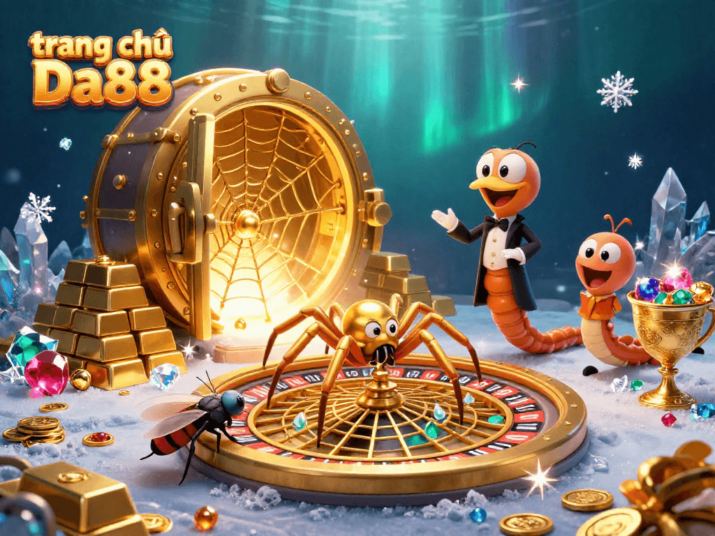 Experience vibrant gaming action at trang chủ Da88 with an engaging 3D casino scene packed with excitement.