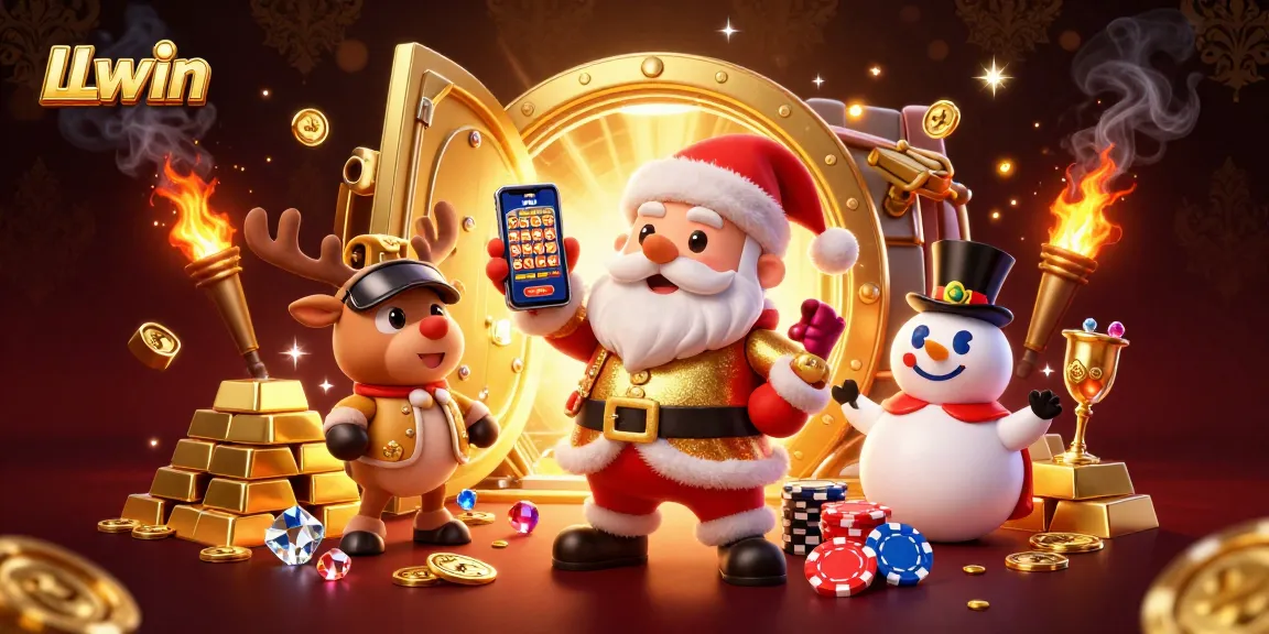 Experience winning jackpots at LLwin with vibrant characters in a dazzling casino backdrop.