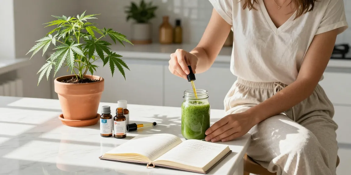 Discover how to koupit u Ministry of Cannabis while enjoying quality CBD oil and organic wellness in a serene kitchen setting.