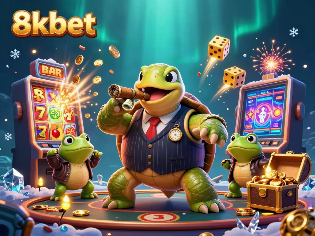 Experience the thrill of 8xbet's vibrant casino scene with characters and jackpot excitement.