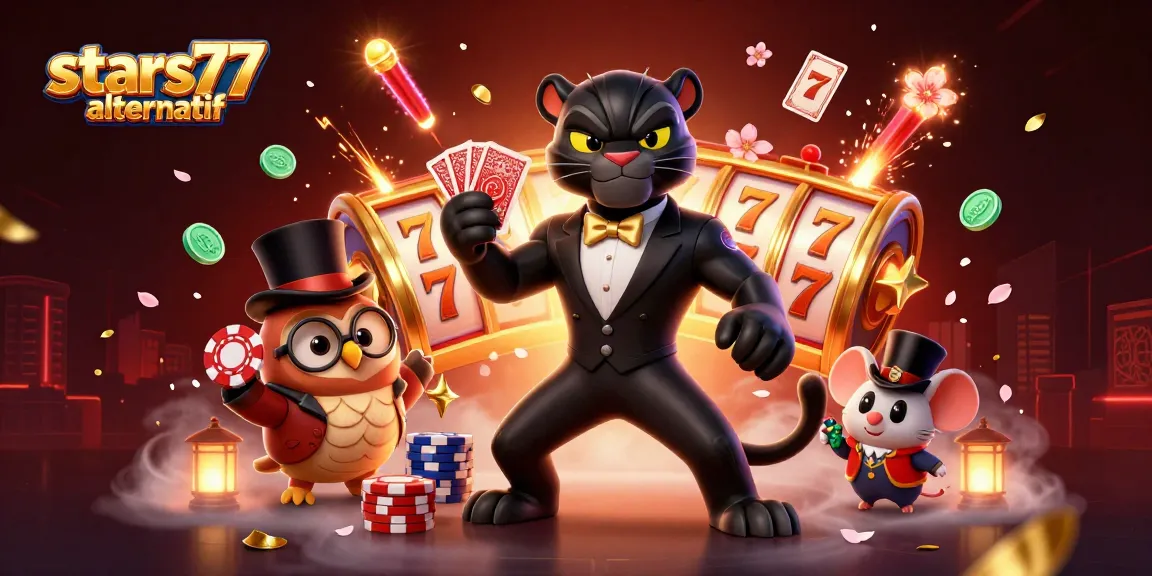 Menang besar dengan strategi pintar melalui permainan di stars77 alternatif, di tengah suasana kasino meriah.