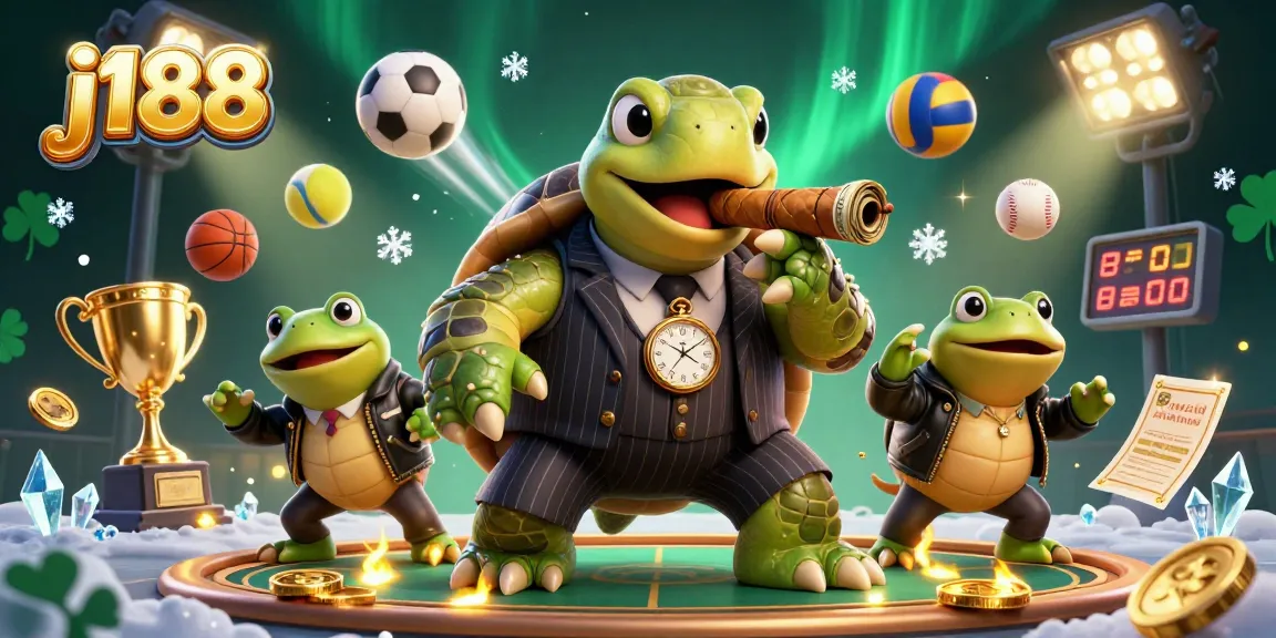 Experience thrilling gameplay at j188, featuring a lively casino scene with vibrant characters and dynamic gaming elements.