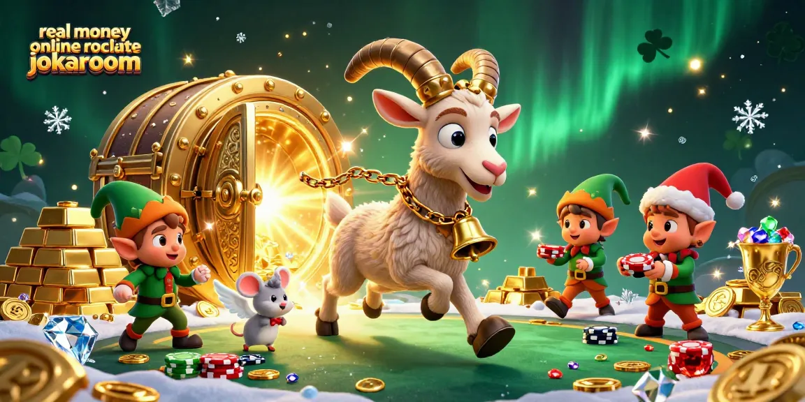 Spin for winnings in the festive casino scene featuring real money online roulette jokaroom.
